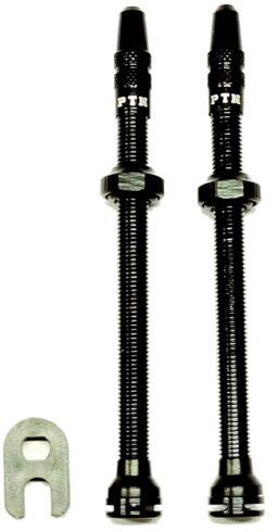 PTN Pepi´s Tire Noodle-Pepi´s Tire Noodle, Ventil-Set LUFTY 2, Aluminium, 80mm, schwarz_VAL003_