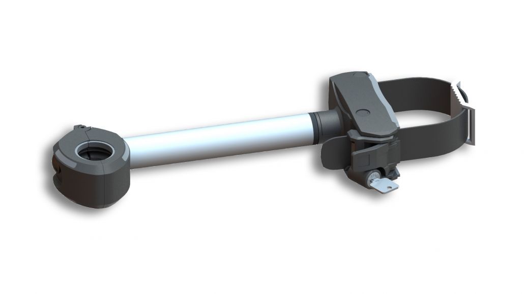 Uebler Abstandhalter 2. Fahrrad (2er Träger), abschließbar, abnehmbar,  - mit Zahnband