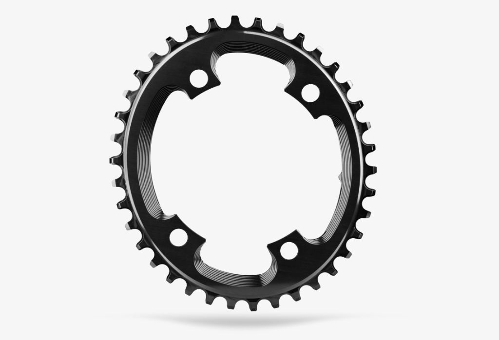 Absolute Black-Absolute Black Cyclocross Kettenblatt, Oval, 110 Lochkreis, 4 Loch, schwarz,_CXOV381104BK_
