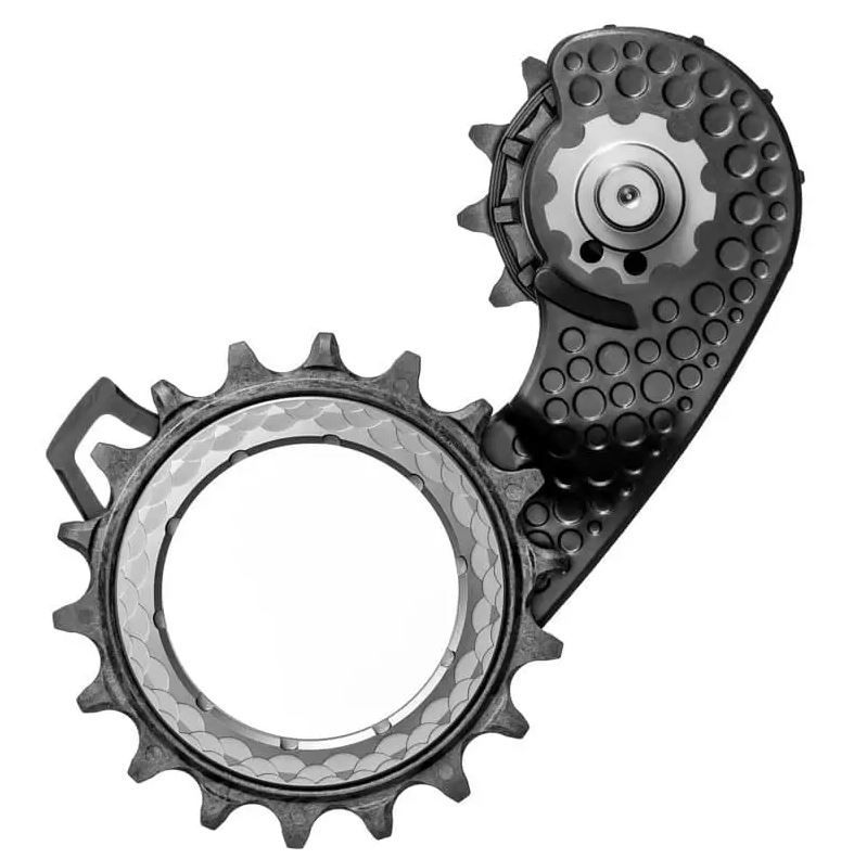 Absolute Black-Absolute Black HOLLOWcage Carbon Ceramic Shimano Dura ace 9200 12spd, _TCRCAGEDA92BK-TI_