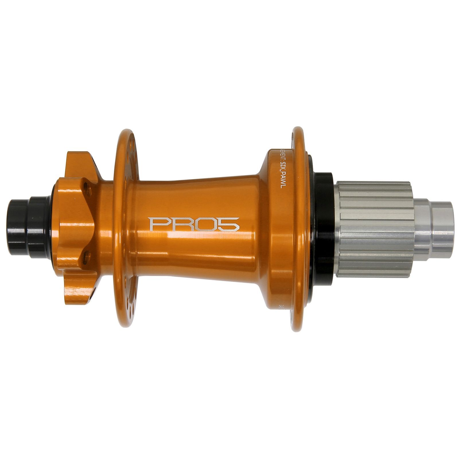 Hope HR-Nabe Pro 5, 6 Loch, 32 Loch, orange, 148/12mm Boost,  - Shimano MicroSpline