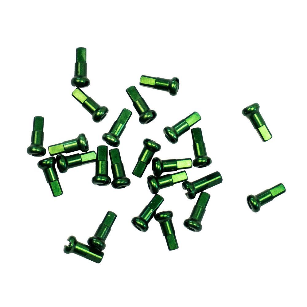 DT Swiss Nippel, Alu, grün, 2.0/12mm, 1 Stk.