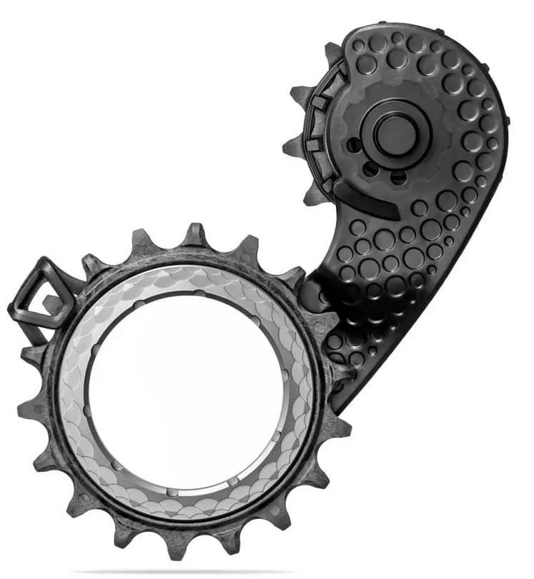 Absolute Black HOLLOWcage Carbon Ceramic SRAM AXS Road 12spd, -  titanium