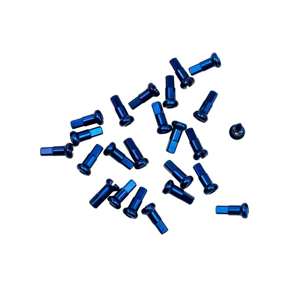 DT Swiss-DT Swiss Nippel, Alu, blau, 2.0/12mm, 1 Stk. _Nippel blau_