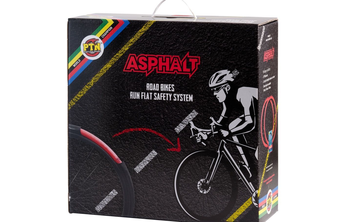 PTN Pepi´s Tire Noodle-Pepi´s Tire Noodle, ASPHALT - 2 Stk. inkl. Lufty Ventilen_PTN-ASPHALT_