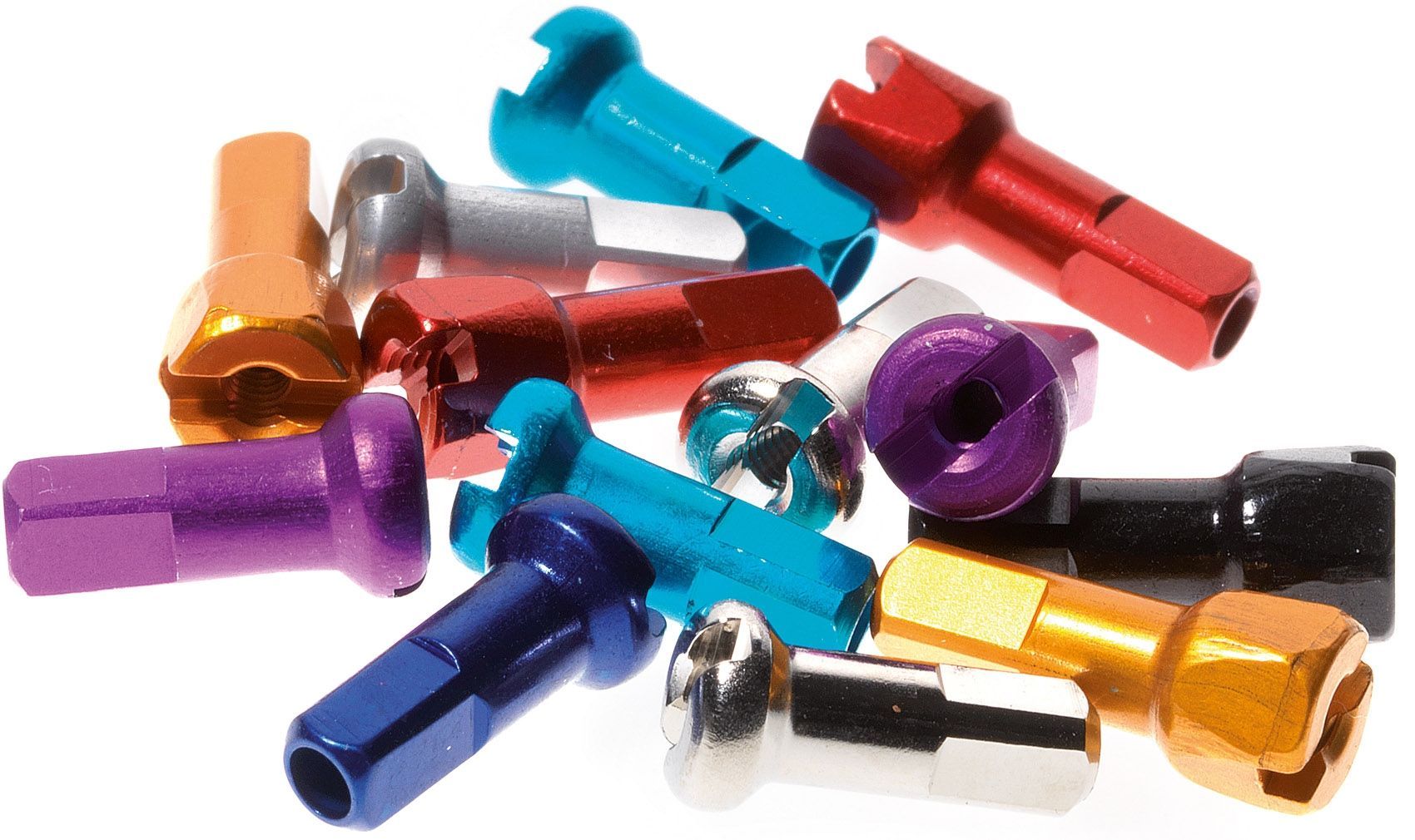 DT Swiss-Sapim Nippel, Alu, 2.0/12mm, orange, 1 Stk._Nippel orange_
