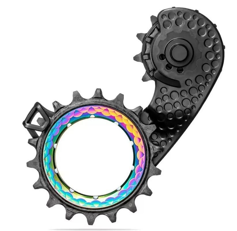Absolute Black HOLLOWcage Carbon Ceramic Shimano Ultegra 8100 12spd -  rainbow