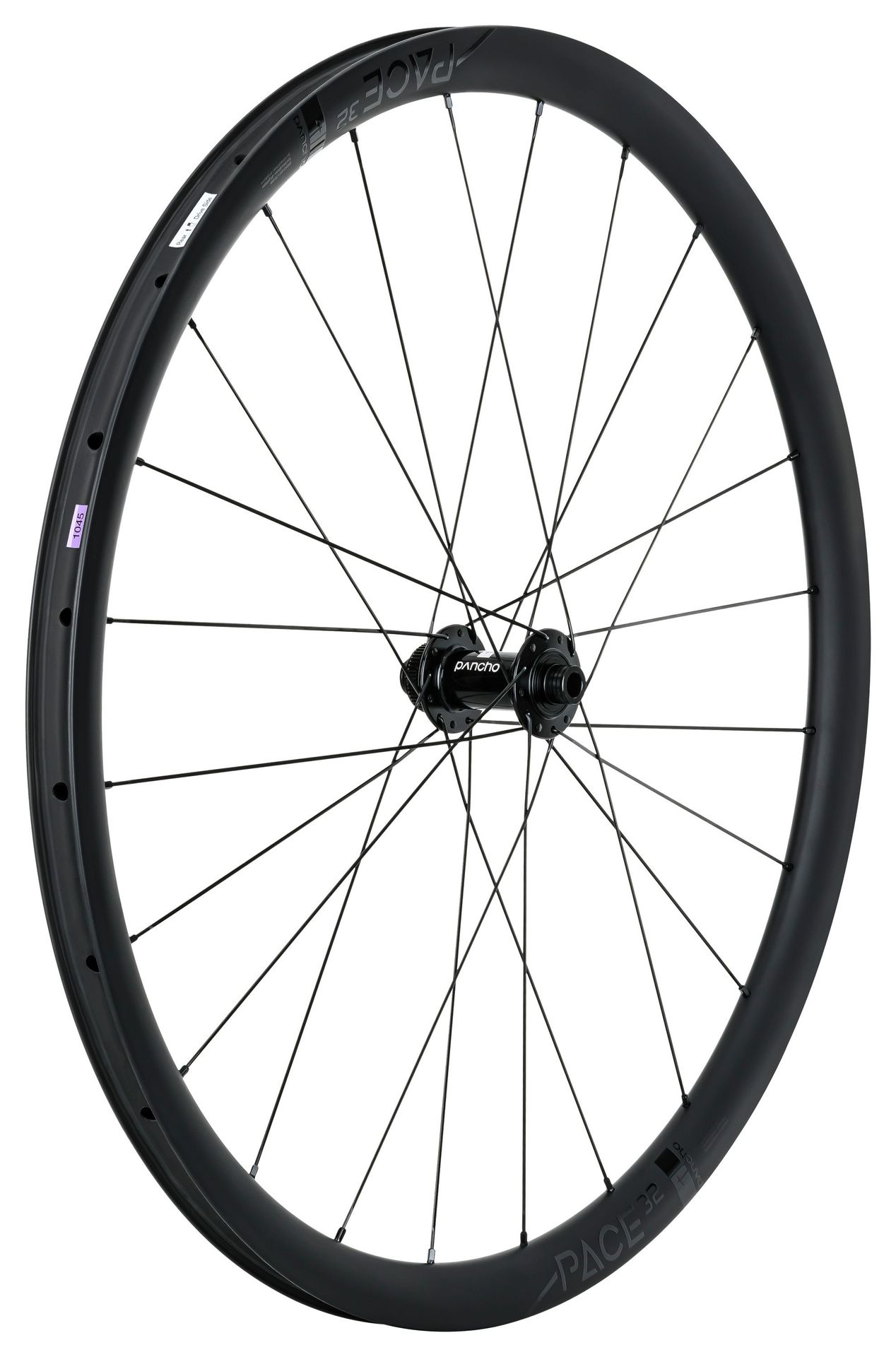 Panchowheels-Panchowheels Vorderrad Pace 32 Disc Clincher / Pancho Pride Nabe Centerlock, _PW377-VRCL12_