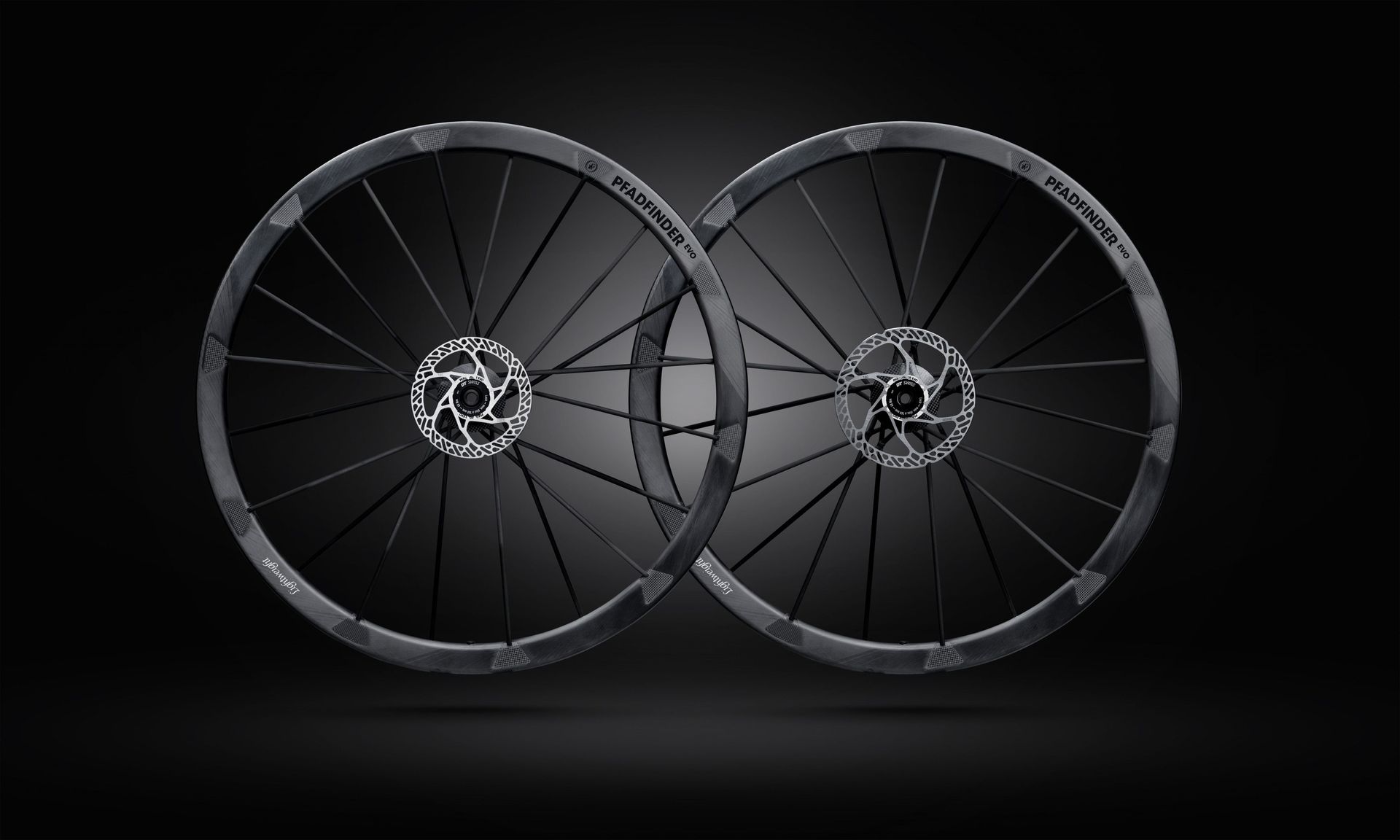 Lightweight Laufradsatz Pfadfinder Clincher Disc EVO, Tubeless, 20/20 Speichen