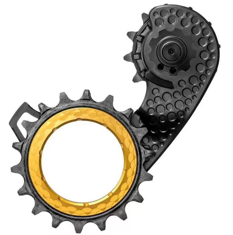 Absolute Black HOLLOWcage Carbon Ceramic Shimano Ultegra 8100 12spd -  gold