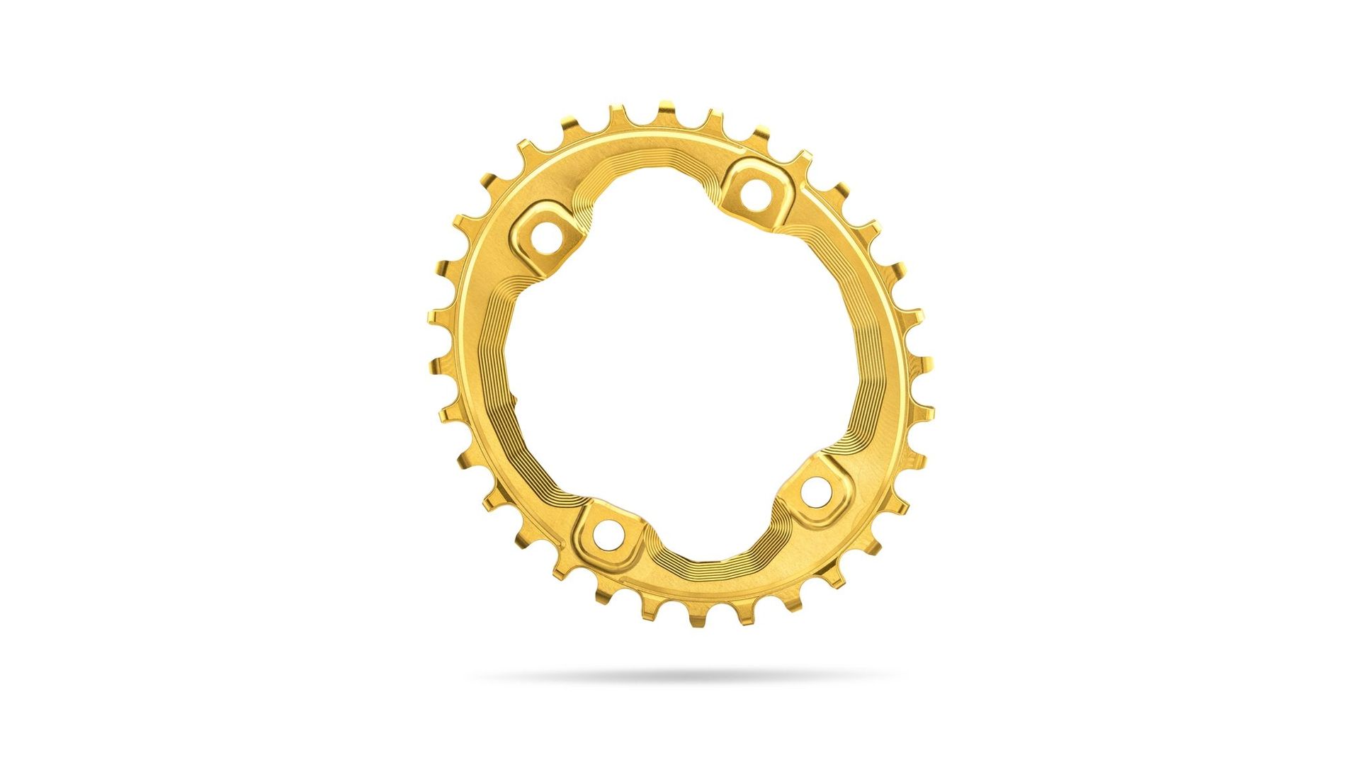 Absolute Black-Absolute Black XT M8000 Kettenblatt, 96 Lochkreis, oval, gold, 36 Zähne_OV96XT800036GL_