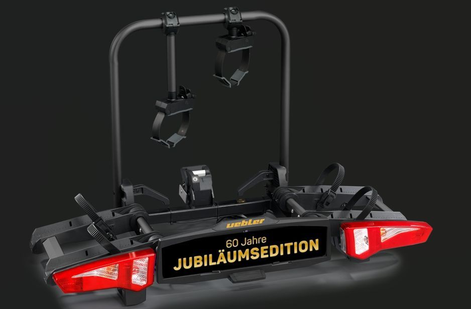 Uebler i21z Kupplungsträger für 2 Fahrräder - 60° Abklappbar - JUBILÄUMSEDITION