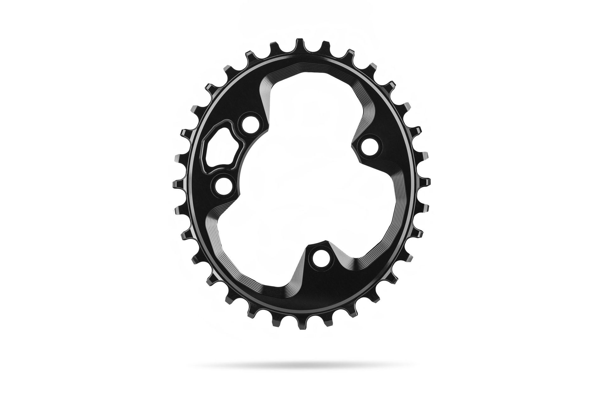 Absolute Black-Absolute Black Rotor Kettenblatt, oval, schwarz, 34 Zähne_OVRT34BK_