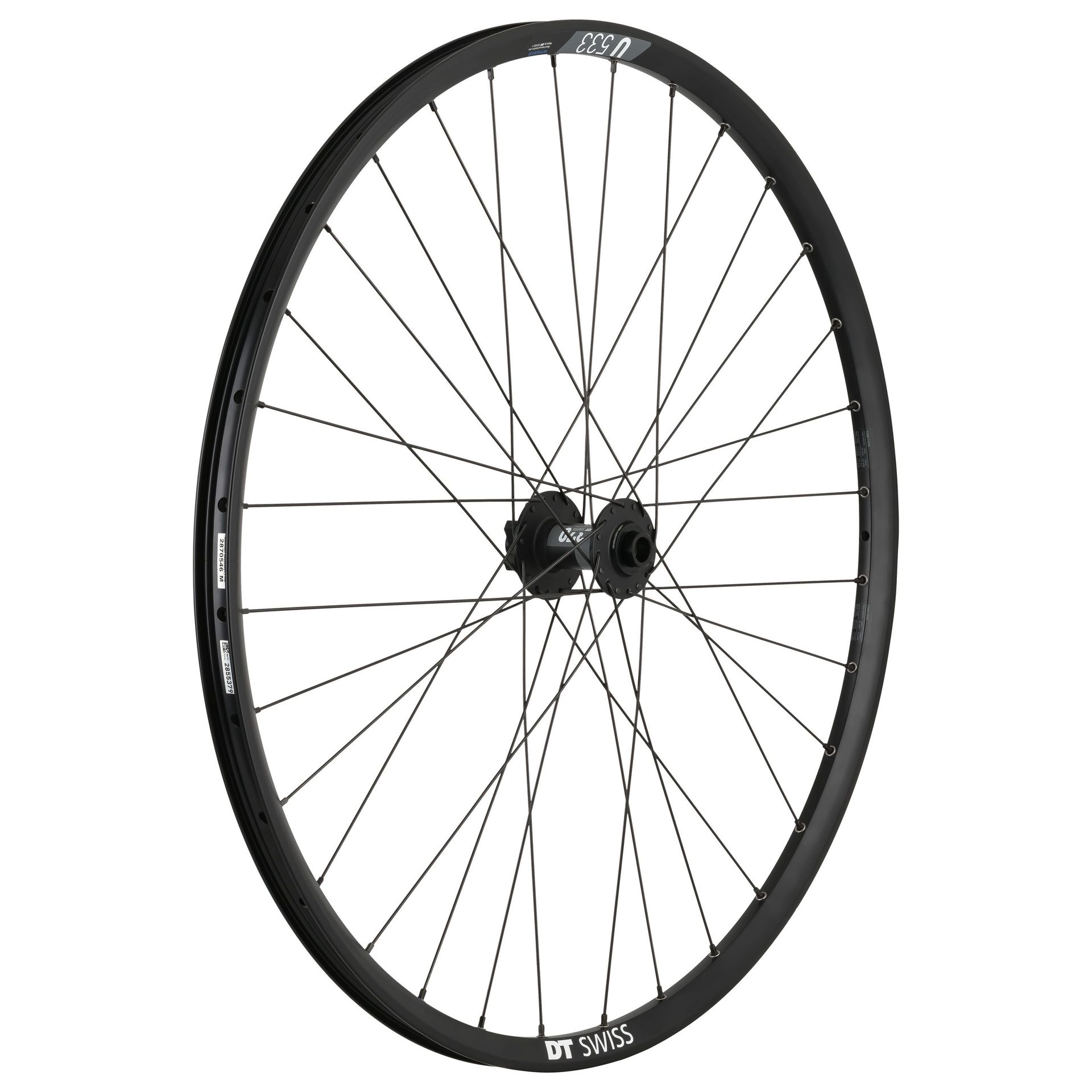 Vorderrad DT Swiss U 533 27.5 / 370 6L, 100/5mm / Champion sw / Me sw