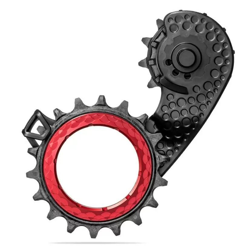 Absolute Black HOLLOWcage Carbon Ceramic SRAM AXS Road 12spd, -  rot