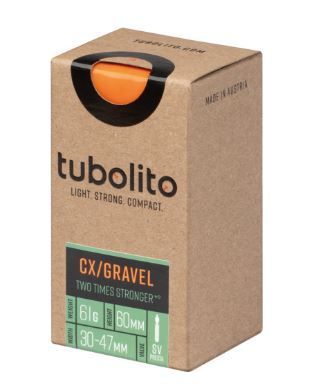 Tubolito-Tubolito Super Light Schlauch, S-Tubo, CycloCross/ Gravel-All SV 60mm orange,_33000055_