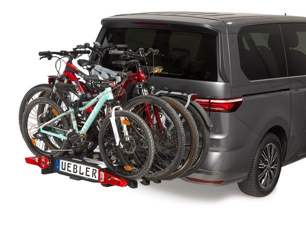 Uebler-Uebler i41s Kupplungsträger für 4 Fahrräder - 90° Abklappbar mit Rückfahrkontrol_18140-DC_