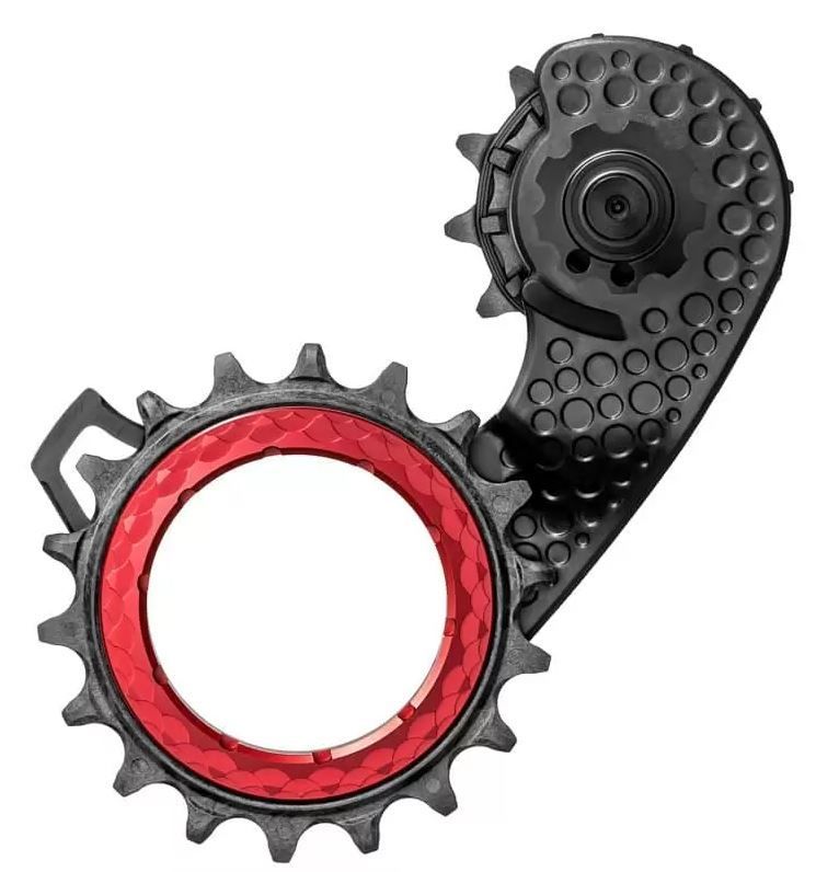 Absolute Black HOLLOWcage Carbon Ceramic Shimano Ultegra 8100 12spd -  rot