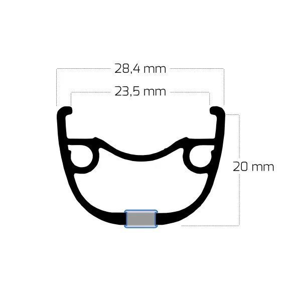 Ryde-Ryde Felge, Rival 23, 29, schwarz, 32 Loch_602775_