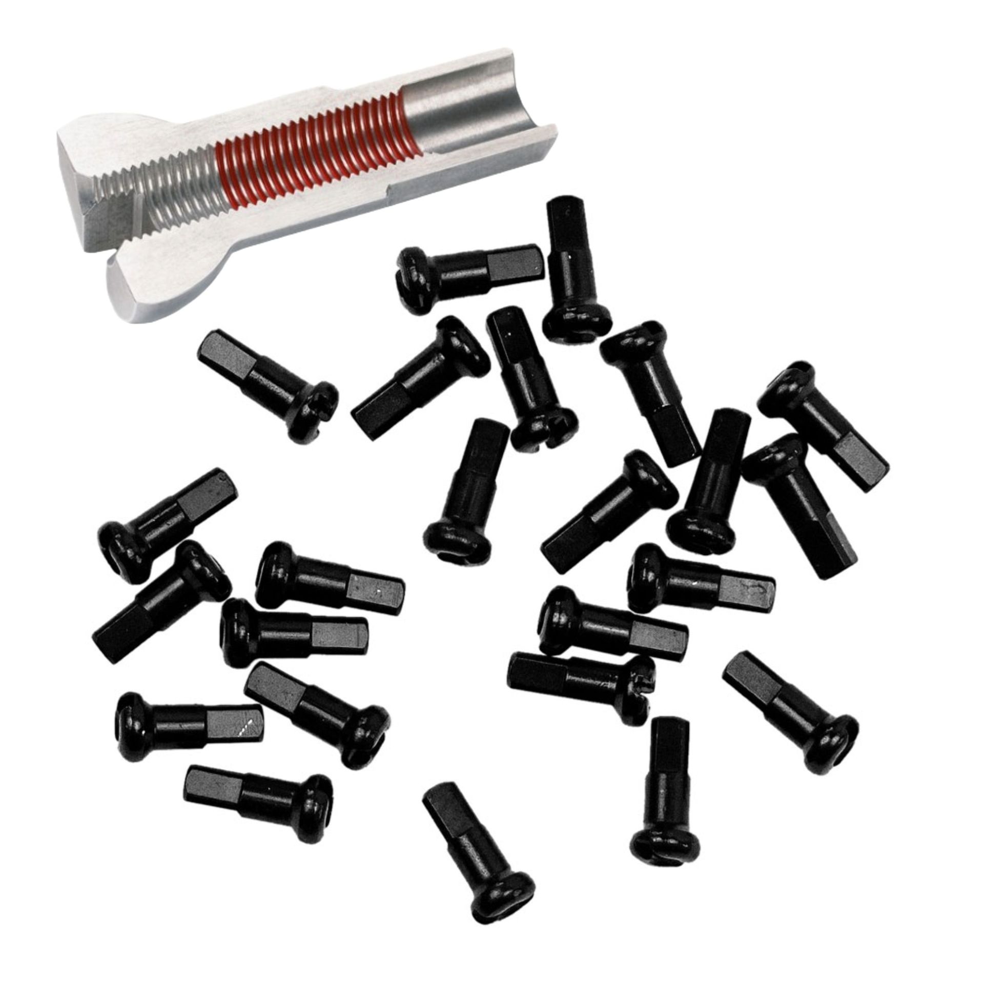 DT Swiss-DT Swiss Nippel, Messing, ProLock, schwarz, 2.0/12mm, 1 Stk._Nippel Me PL_