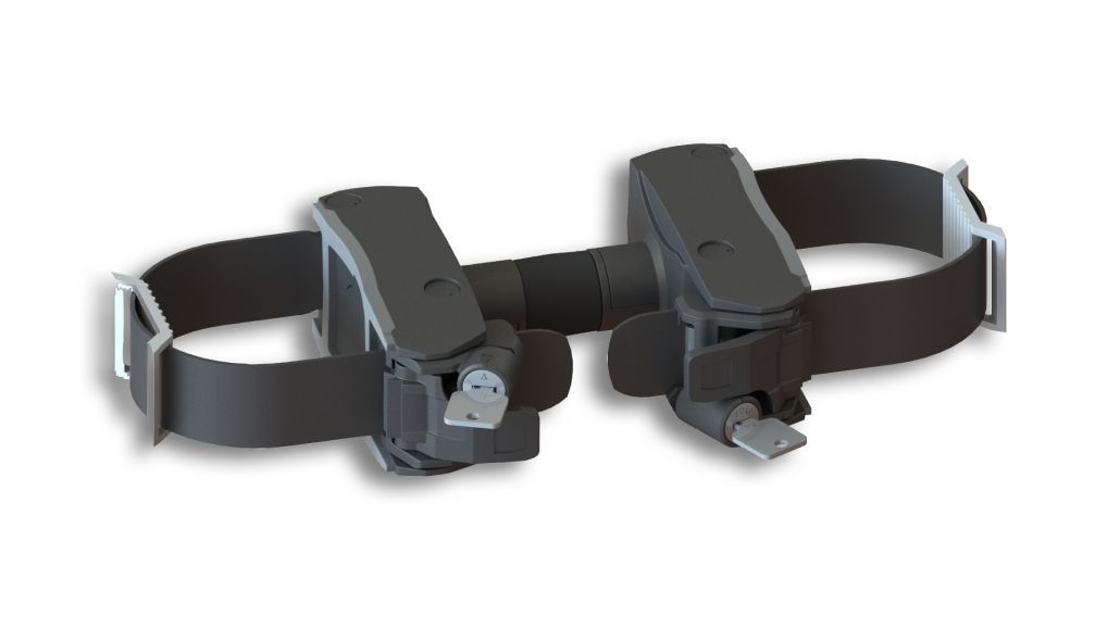 Uebler Abstandhalter für 3./4. Fahrrad, abschließbar,  - mit Zahnband