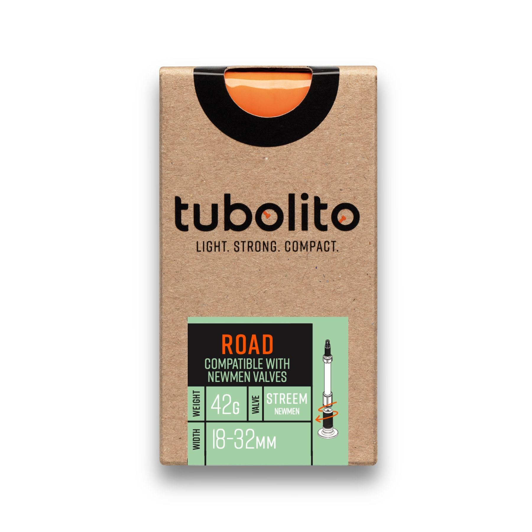 Tubolito Schlauch, Tubo-ROAD-NEWMEN, 700C, Streem Valve, -  für Reifenbreite 18-32mm