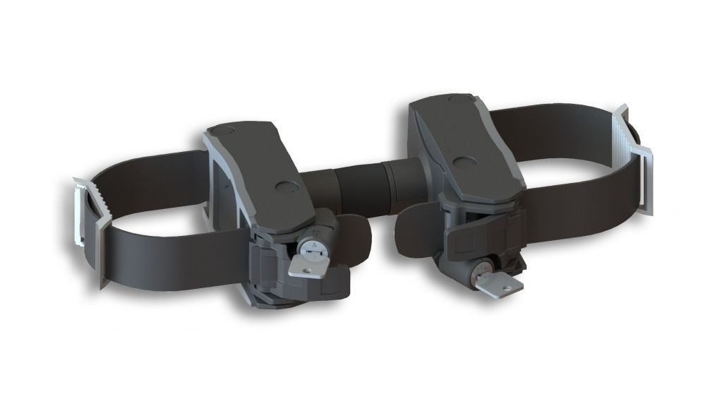 Uebler Abstandhalter für 3./4. Fahrrad, abschließbar,  - mit Zahnband, Schlüsselnummer 899