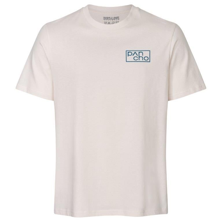 Panchowheels x Dirt Love T-Shirt "Surf the Trail", creme, M