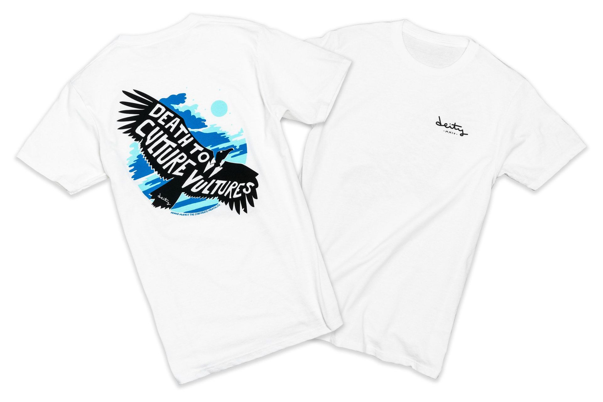 Deity T-Shirt Vulture, weiß