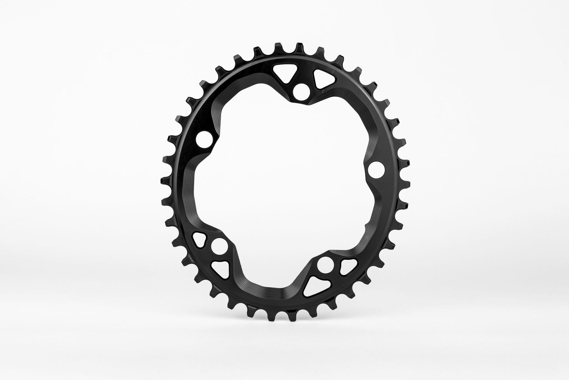 Absolute Black Cyclocross 1X Kettenblatt, Oval, 110 Lochkreis, 5 Loch, grau,