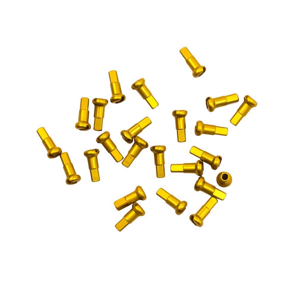 DT Swiss-DT Swiss Nippel, Alu, gold, 2.0/12mm, 1 Stk._Nippel gold_
