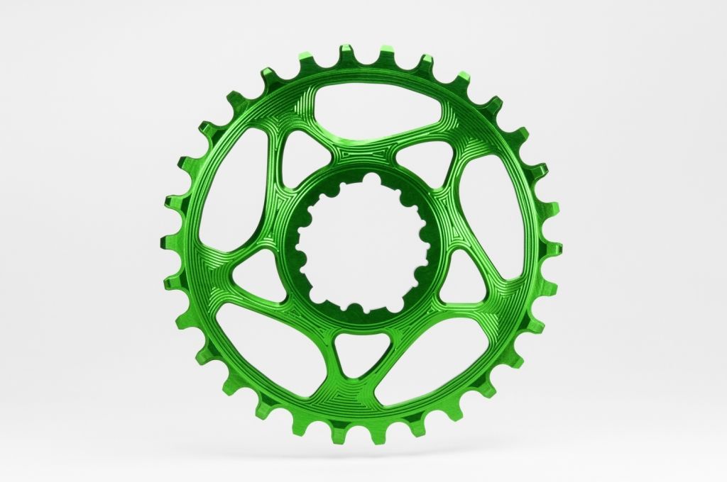 Absolute Black-Absolute Black Direct Mount Kettenblatt, Round, SRAM Boost, grün, 34 Zähne_GN34_