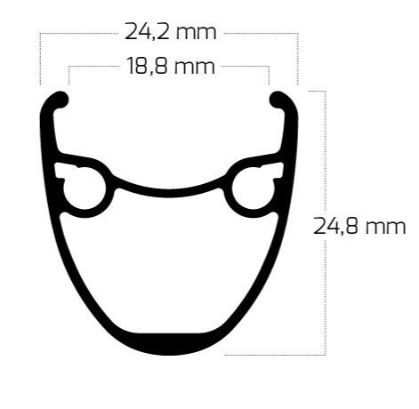 Ryde-Ryde Felge, DP19, 700C, schwarz, 32 Loch_602893_