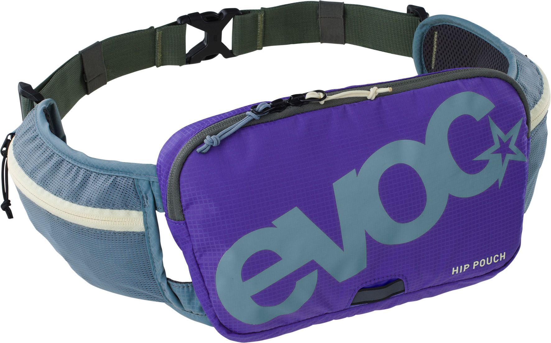 EVOC Hip Pouch 1L, steel/violet/dark olive - MY26