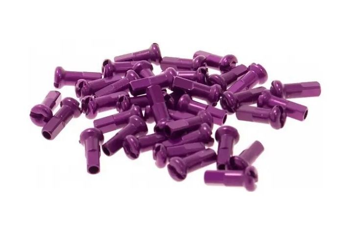 DT Swiss-DT Swiss Nippel, Alu, violet, 2.0/12mm, 1 Stk._Nippel violett_