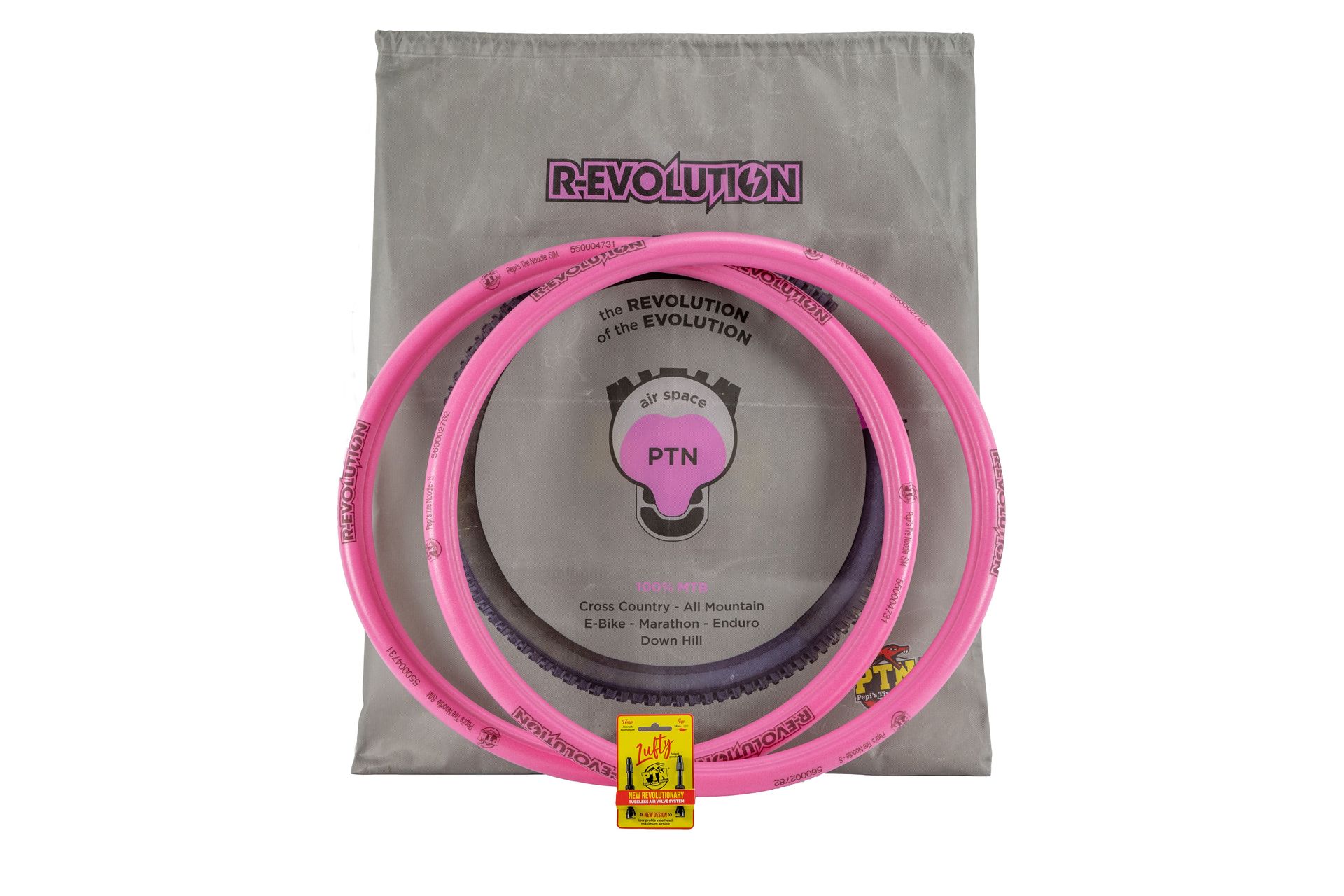 PTN Pepi´s Tire Noodle-Pepi´s Tire Noodle, R-Evolution - 2 Stk. inkl. Lufty Ventilen,_PTN-R-EVO_