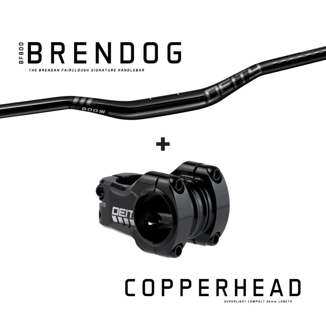 Deity Lenker-Vorbau Kombi Brendog Stealth / Copperhead Black