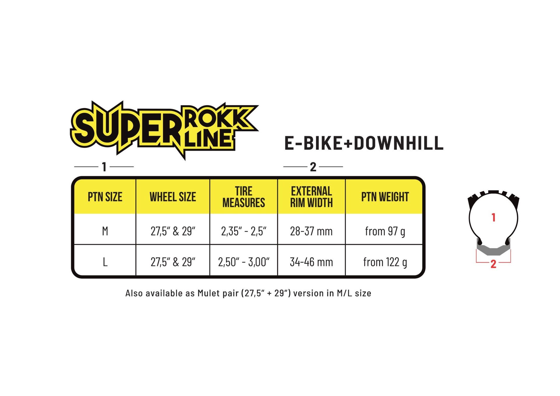 PTN Pepi´s Tire Noodle-Pepi´s Tire Noodle, SUPER ROKKLINE - 2 Stk. inkl. Alu Ventilen,_PTN-SUPER-ROK-_