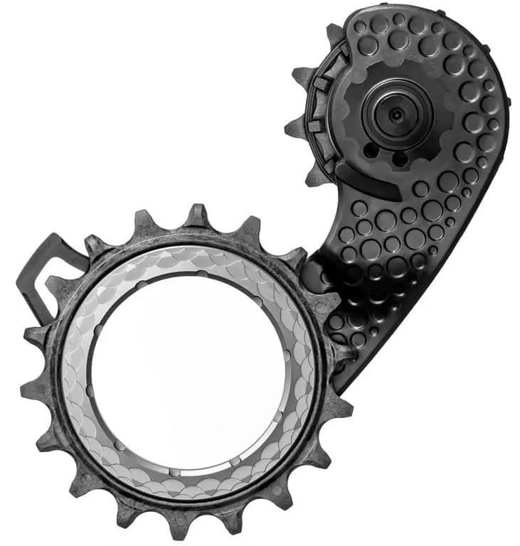 Absolute Black HOLLOWcage Carbon Ceramic Shimano Ultegra 8100 12spd -  titanium