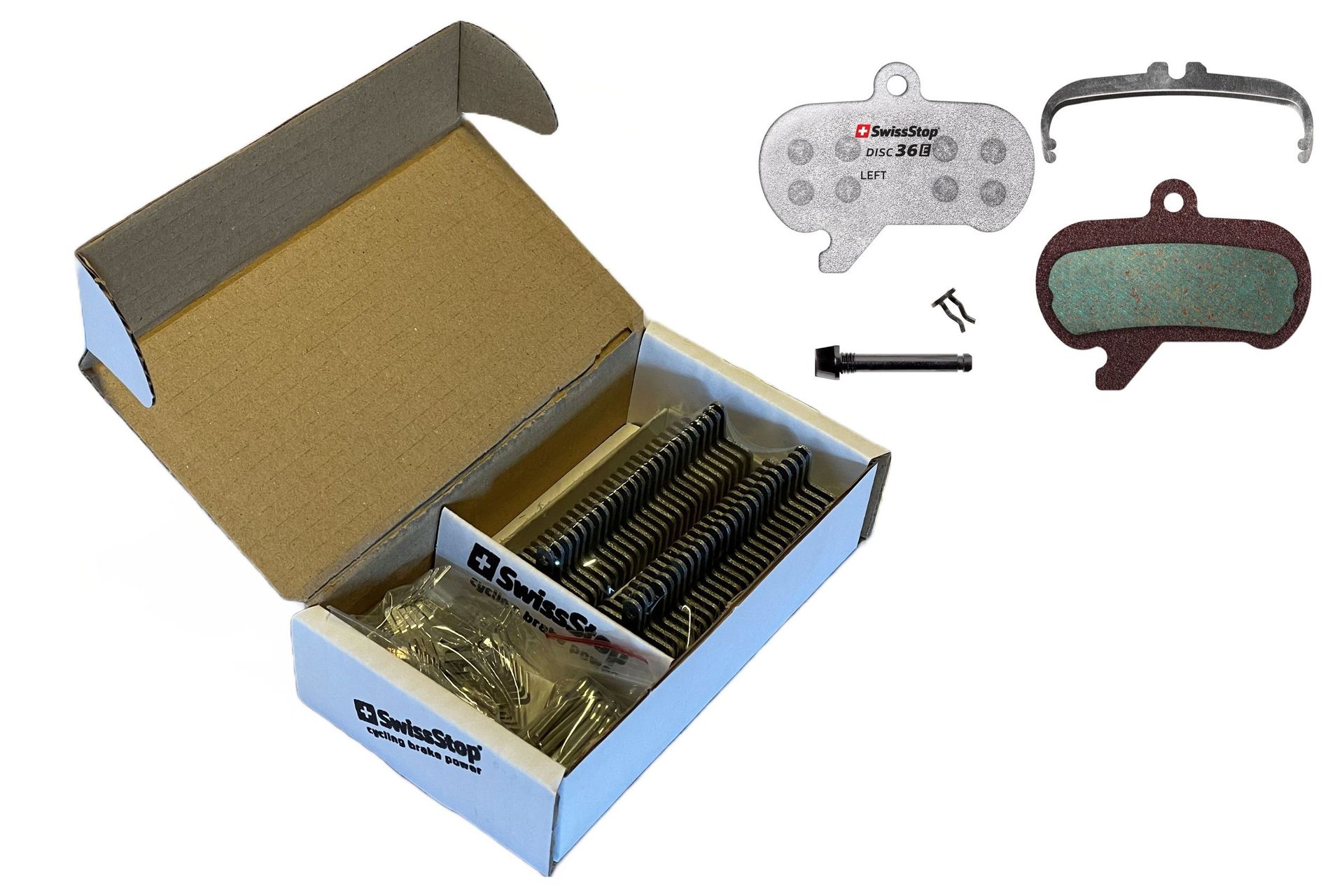 SwissStop Bremsbeläge Disc 36 E (SRAM, Maven), Werkstattverpackung, 25 Paar