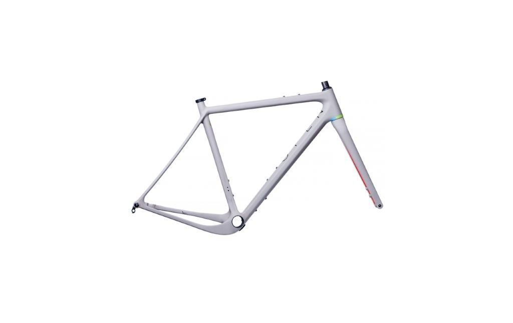 Open-OPEN Rahmen U.P.FLATMOUNT inkl. Open Gabel, M, grau matt/rot_OPENUPXMGRY_