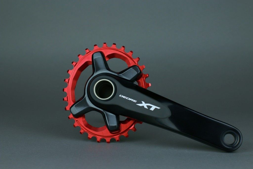 Absolute Black-Absolute Black XT M8000 Kettenblatt, 96 Lochkreis, oval, gold, 36 Zähne_OV96XT800036GL_