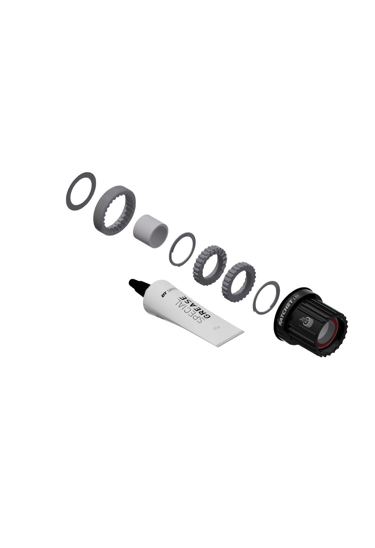 DT Swiss-DT Swiss Service Kit Ratchet LN, Shimano MicroSpline, Alu_HXYXXX00N3770S_