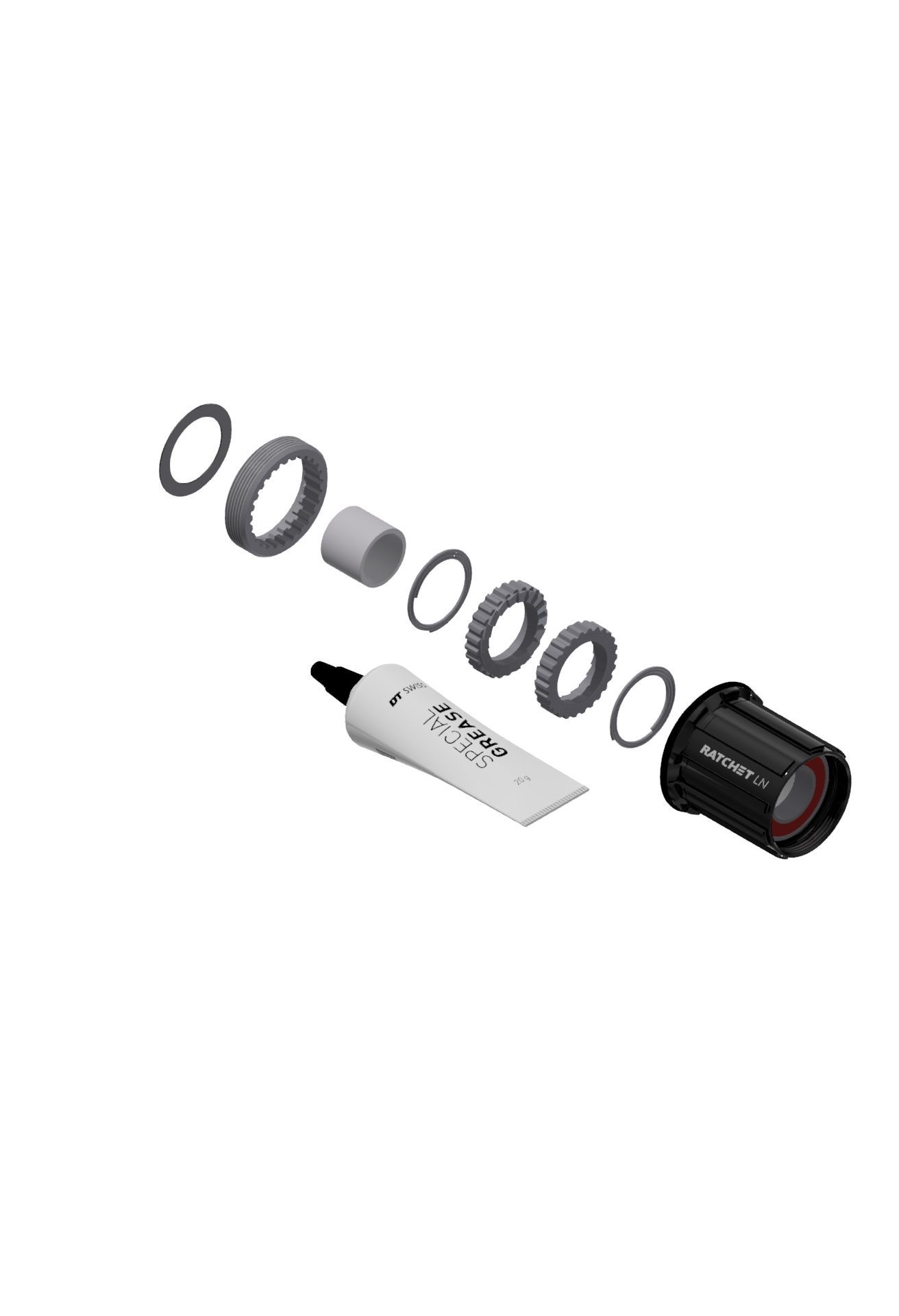 DT Swiss-DT Swiss Service Kit Ratchet LN, Shimano MTB, Alu_HXYXXX00N3767S_